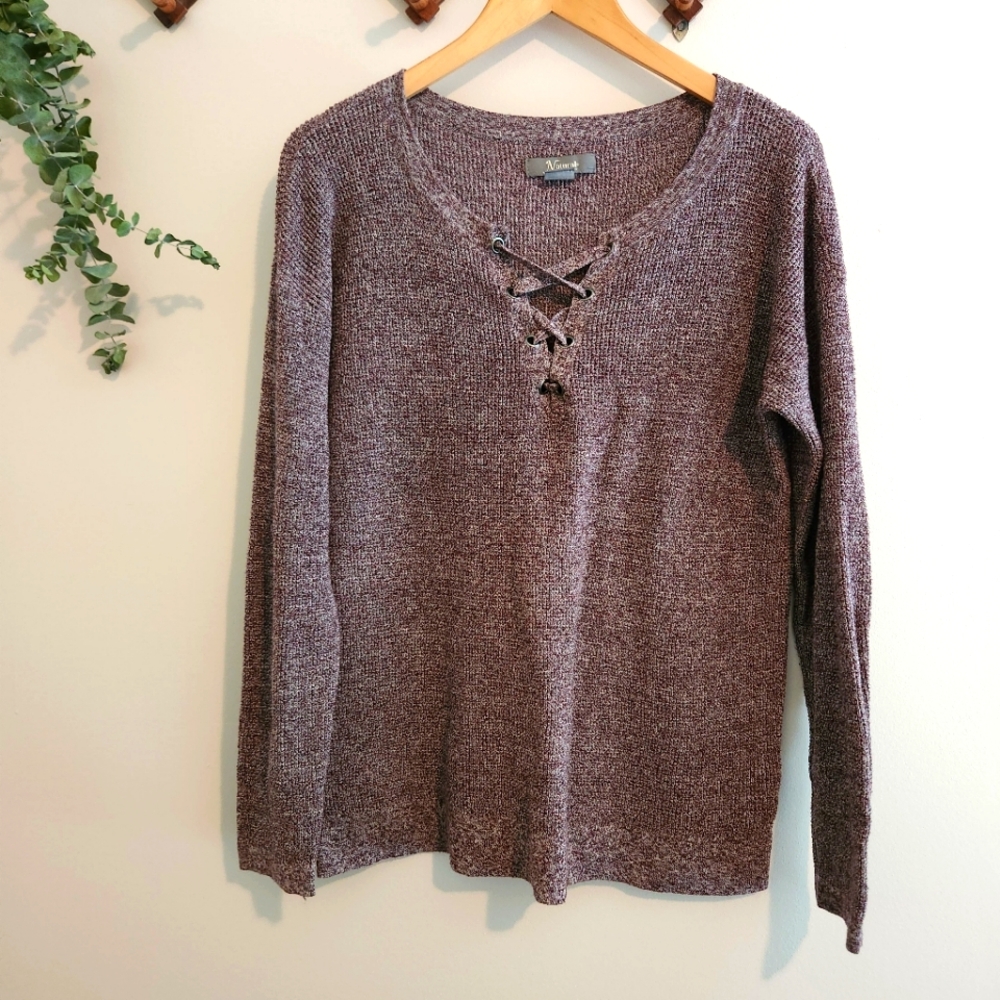 Lightweight knit sweater long sleeve top